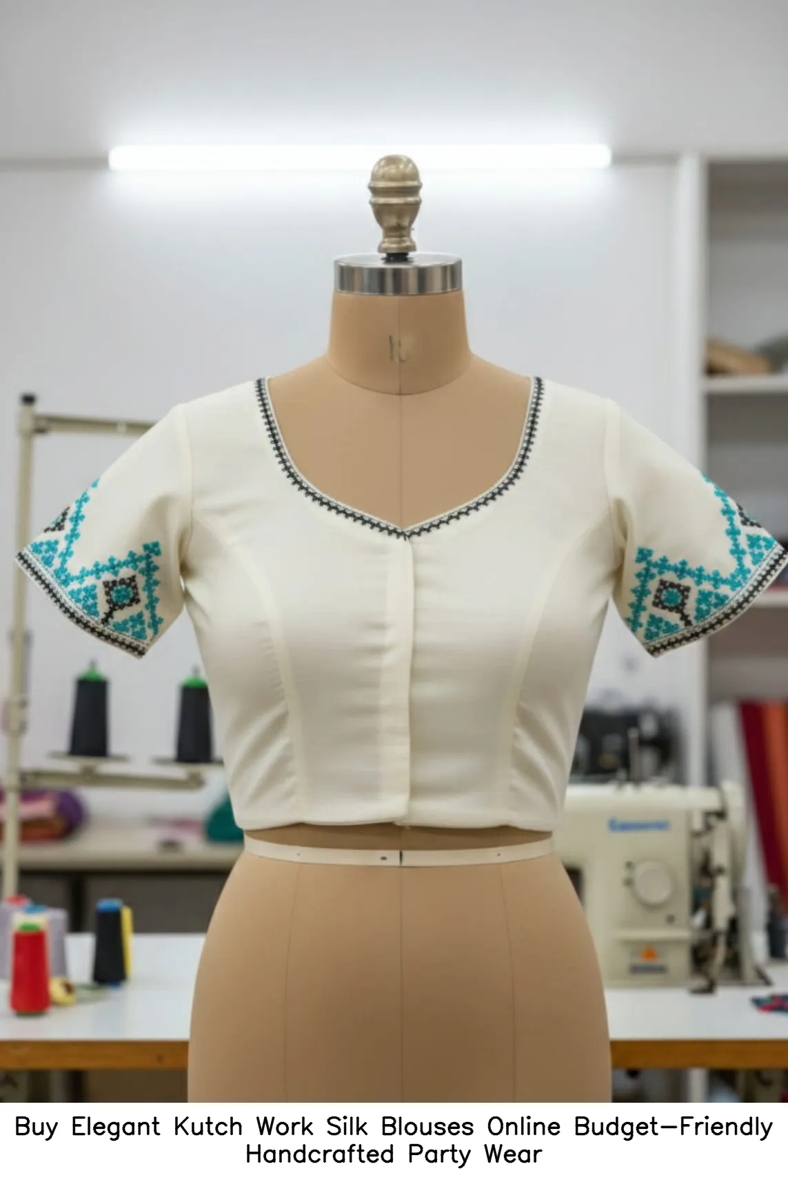 ​​​Buy Elegant Kutch Work Silk Blouses Online – Budget-Friendly Handcrafted Party Wear