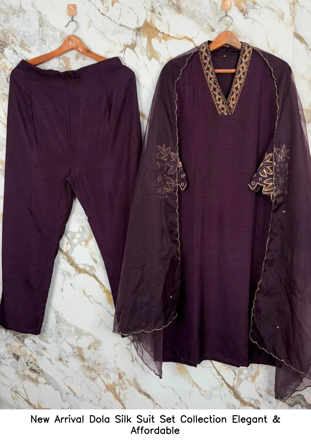 New Arrival Dola Silk Suit Set Collection – Elegant & Affordable