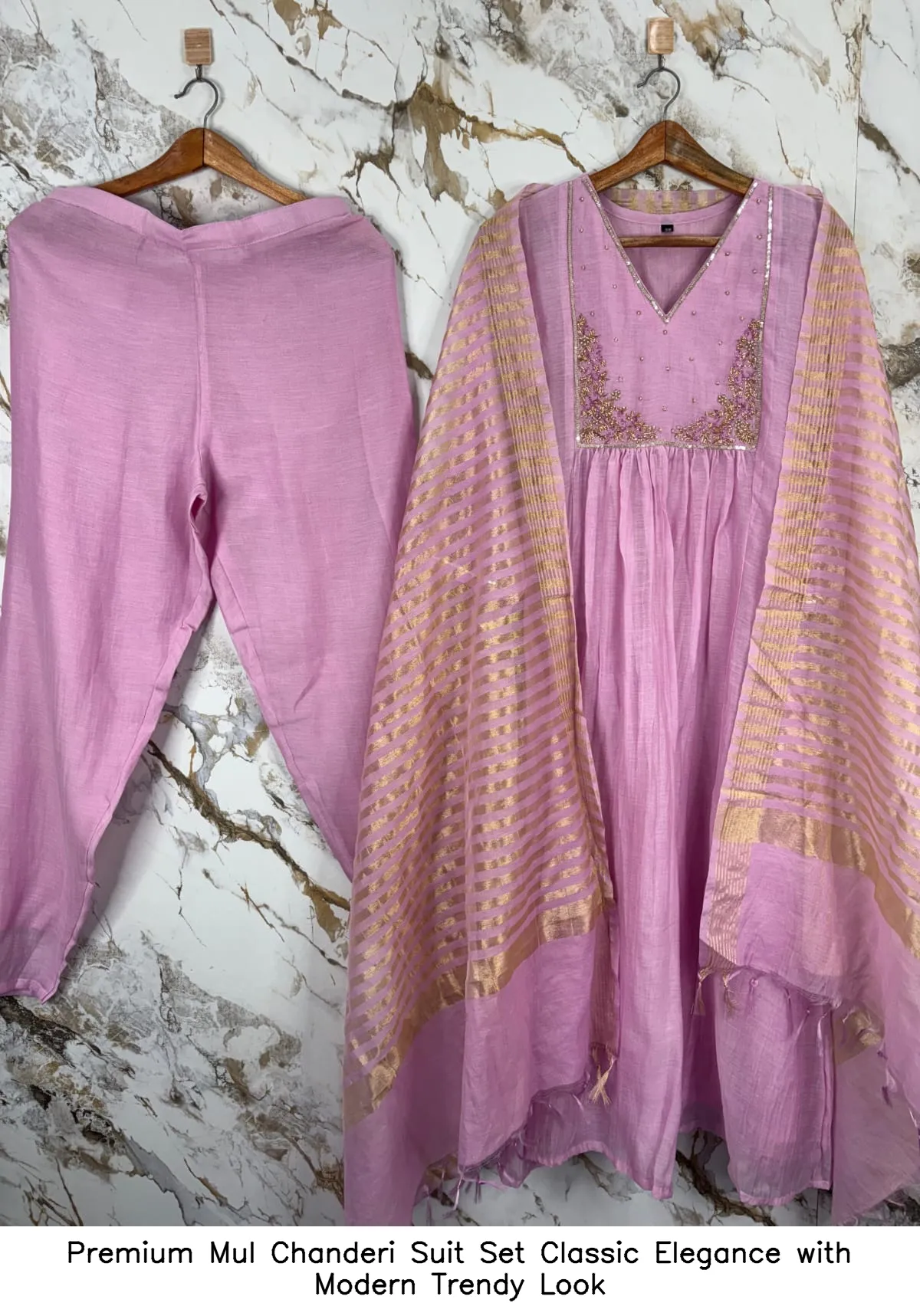 Premium Mul Chanderi Suit Set – Classic Elegance with Modern Trendy Look - Image 10