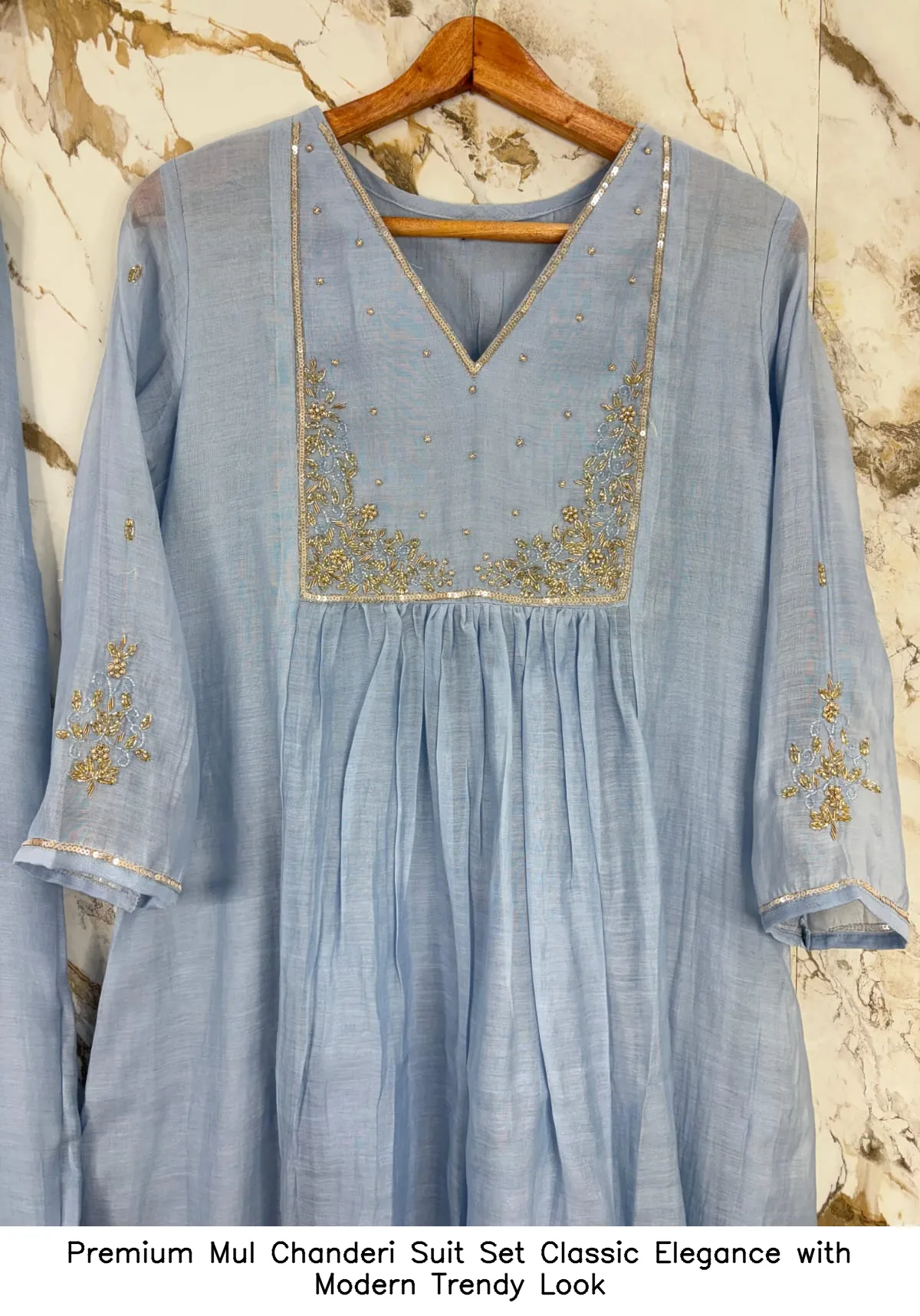 Premium Mul Chanderi Suit Set – Classic Elegance with Modern Trendy Look - Image 11