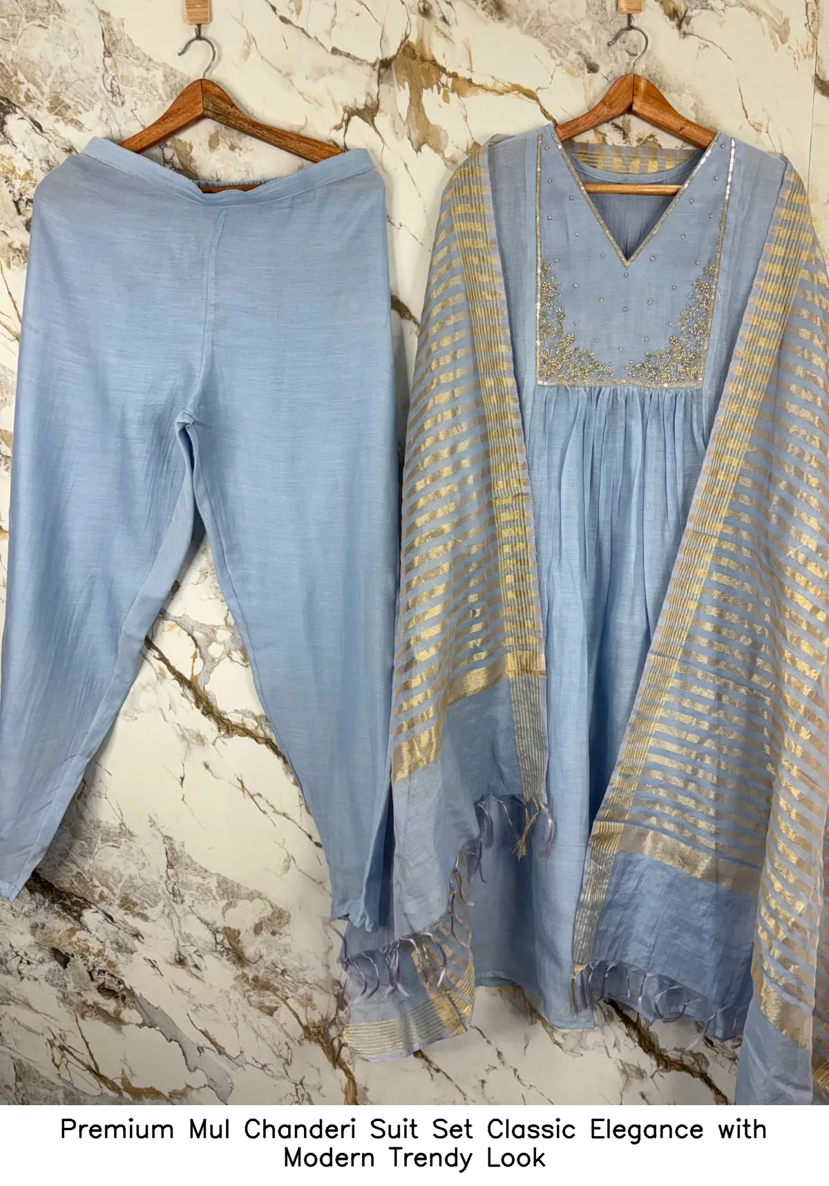 Premium Mul Chanderi Suit Set – Classic Elegance with Modern Trendy Look - Image 3