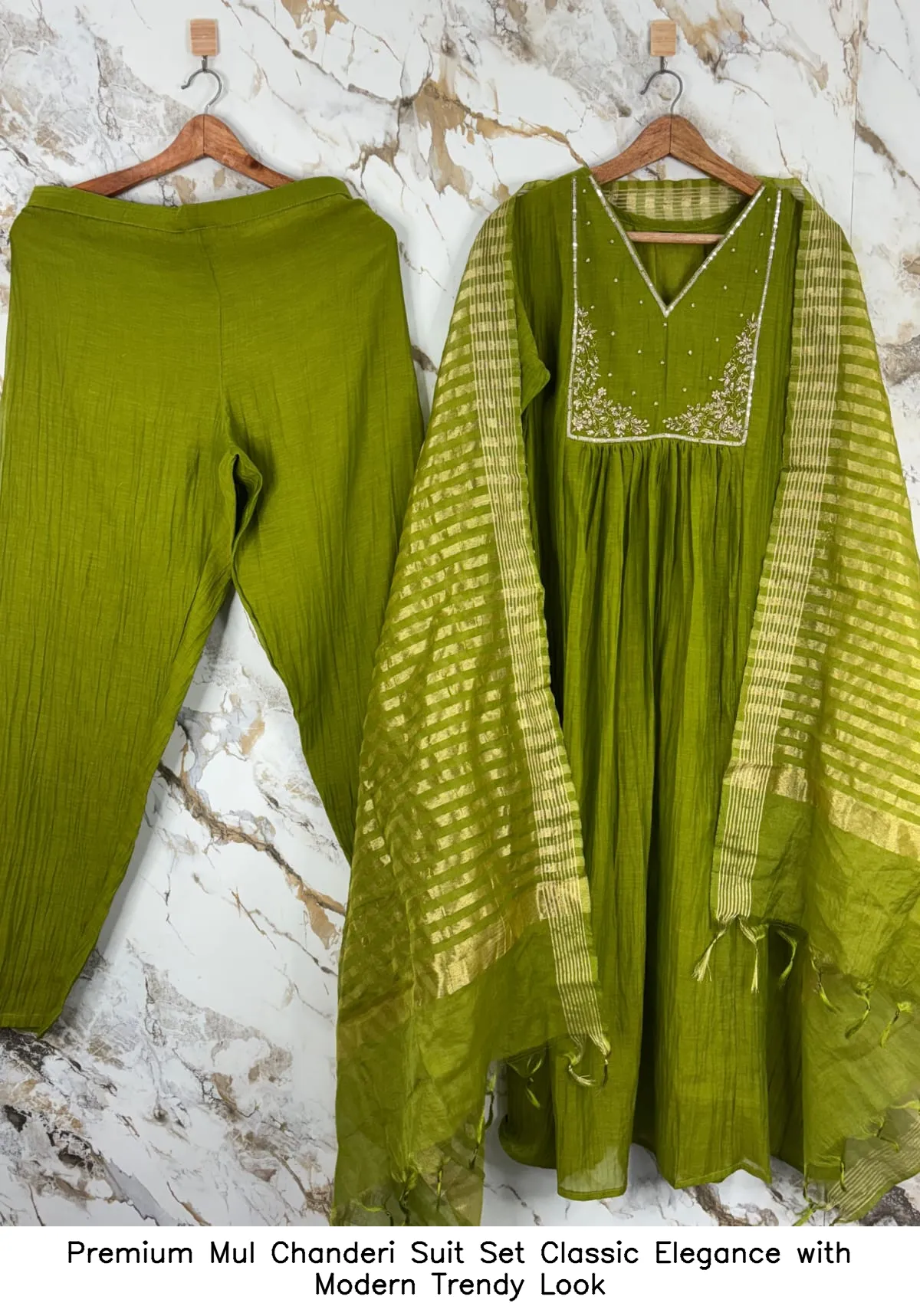 Premium Mul Chanderi Suit Set – Classic Elegance with Modern Trendy Look - Image 8