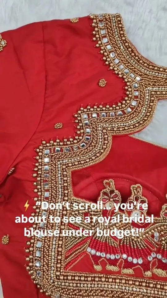 ✨ Budget-Friendly Bridal Palki Blouse ✨
Who said luxury has to be expensive? 💫
Experience royal Palki Maggam Work handcrafted with precision, elegance, and a budget-friendly price that every bride will adore! 👑
Perfect for pre-wedding, bridal, and festive wear — customize your colors and sizes today. 💖

📩 DM to book your bridal blouse now!
📍Follow @sm_bridalworks for more designer bridal blouses, maggam work trends, and exclusive offers every day!

-
Bridal palki maggam blouse, affordable bridal blouse, budget friendly bridal blouse, palki aari work, handcrafted bridal blouse, maggam work designs, customized bridal blouses, SM Bridalworks designs

#BudgetFriendlyBridalBlouse #PalkiMaggamWork #BridalBlouseDesign #AffordableLuxury #SMBridalworks #HandcraftedElegance #CustomBridalBlouse #AariWorkDesign #MaggamWorkBlouse #BridalFashion #WeddingBlouseDesigns #SouthIndianBridalLook #RoyalBridalStyle #DesignerBridalBlouse #LuxuryOnBudget #FollowForDesigns #DMForOrders