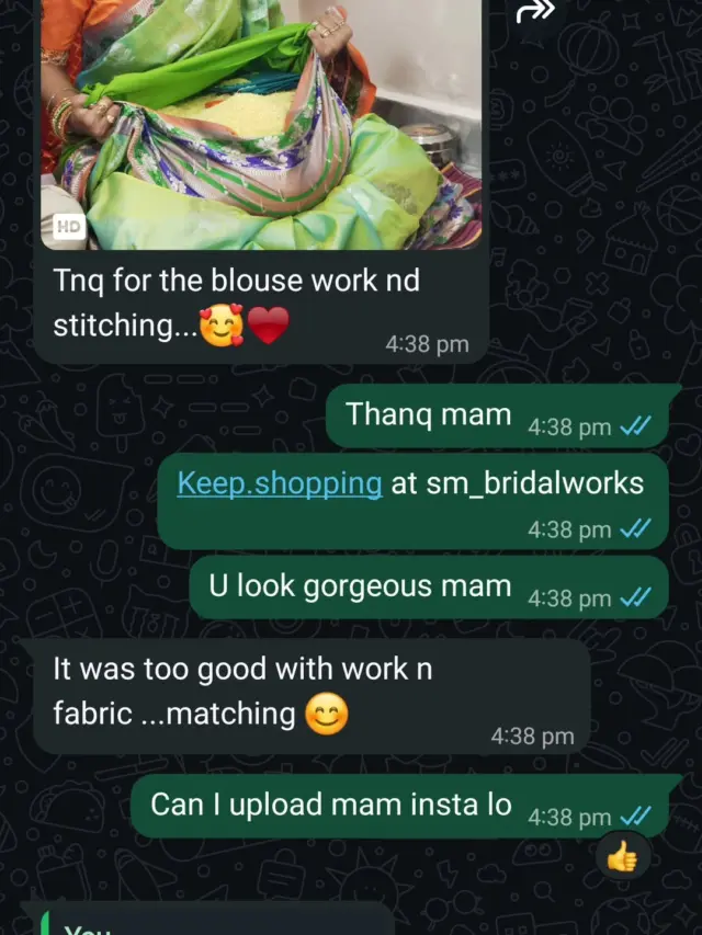 ✨ Thank you for shopping with @sm_bridalworks 💖
Your trust keeps us inspired to craft every piece with love and precision. We’re delighted to be part of your style journey — your elegance deserves nothing less! 💫

#SMBridalWorks #ClientLove #ThankYouForShopping #MaggamWorkBlouse #CustomDesigns #HandcraftedElegance #SMDesigns #TraditionalWithATwist #MadeWithLove
